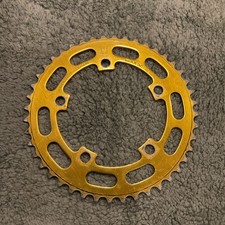 Gold Sugino 44t Chain Ring - Old School BMX fixed wheel fixie rare