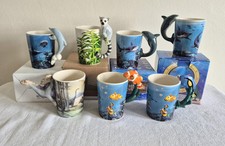 7x Puckator Mugs Old/New Stock w/boxes 3D Novelty Animal Handles Nemo Dory etc