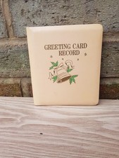 GREETING CARD RECORD/VINTAGE BOOK,  POSSIBLY 1970's/UNUSED, SOME DISCOLOURATION