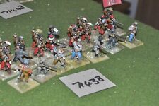 28mm american civil war / confederate - infantry regt 23 figs - inf (71438)