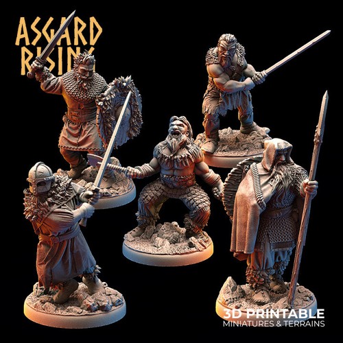 Viking warrior tabletop d - warrior,, d&d