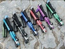 Collapsible 3-Section Antishock Trekking Walking Outdoor Hiking Stick Poles UK