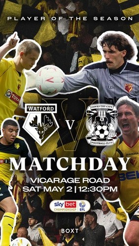 Pre order watford coventry - pre, v