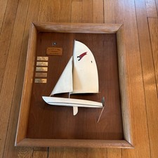 Vintage Wooden Half Hull Ship