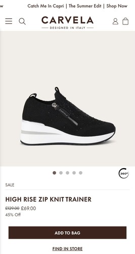 Carvela high rise zip - high,