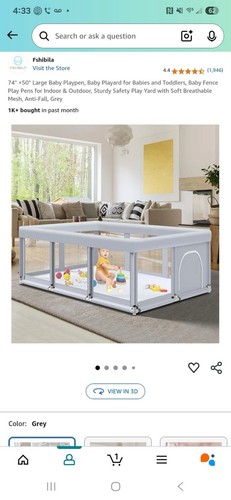 Large baby playpen 74x50 - baby,