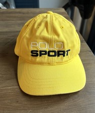 Vintage Ralph Lauren Polo Sport Yellow Embroidered Cap