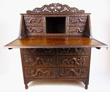 RARE ANTIQUE HAND CARVED