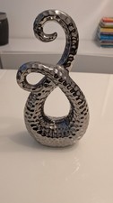 Silver decorative ornament - silver,