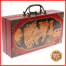 Terracotta Chinese Chess Set Board Game Pieces Vintage Ancient