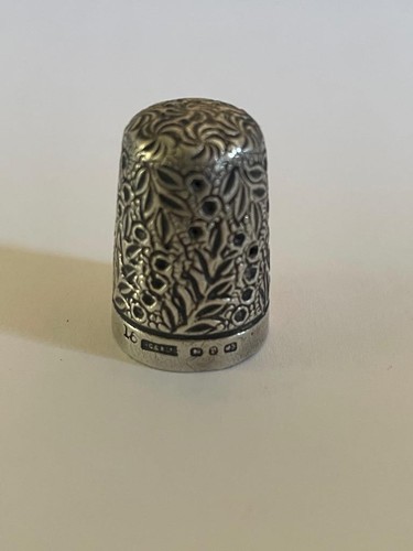 Sterling silver thimble - silver,
