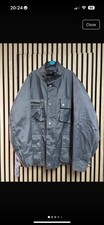 Vintage Belstaff Made in EnglanTrialmaster Wax Jacket Grey Union Jack Lined Rare