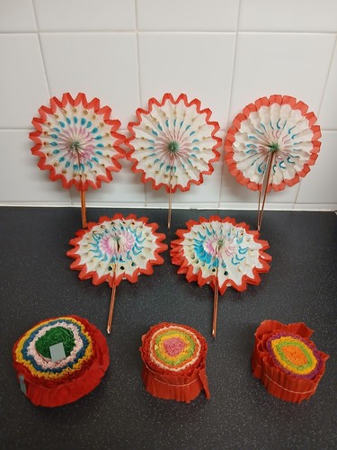Vintage crepe tissue - crepe/tissue, paper