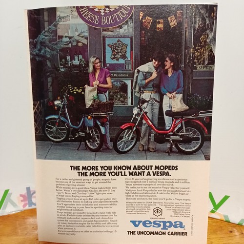 Vespa scooters original print - scooters,