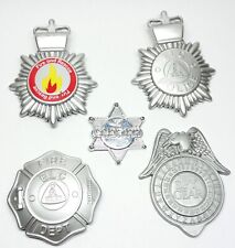 Fancy Dress ELC Badges Fire & Rescue Police Sheriff