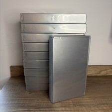 Lot of 10 Empty Silver VHS