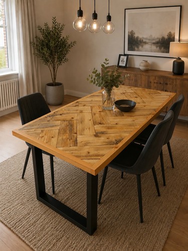 Reclaimed pallet wood dining - reclaimed,