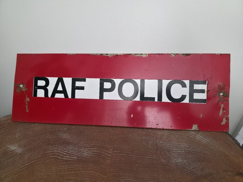 Original raf police metal - raf, sign