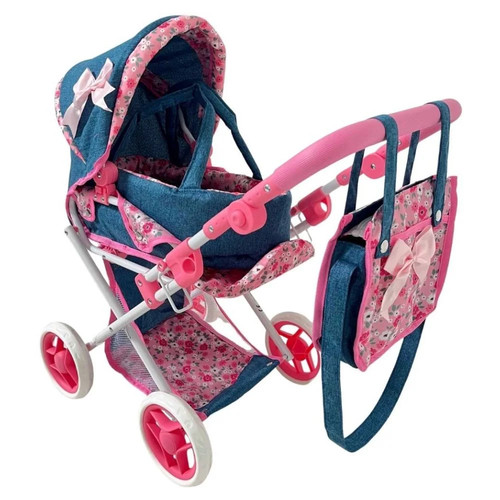 Deep doll pram with - doll,