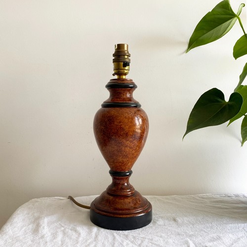 Vintage wooden urn - wooden, table