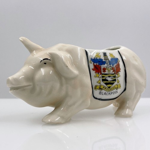 Vintage crested ware pig - vintage,