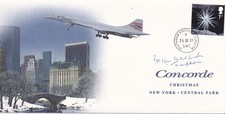 Concorde Christmas New York – Central Park Signed Concorde Pilot B Walpole.