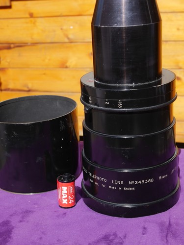 Rare taylor hobson f1 65 - 8", f1.65