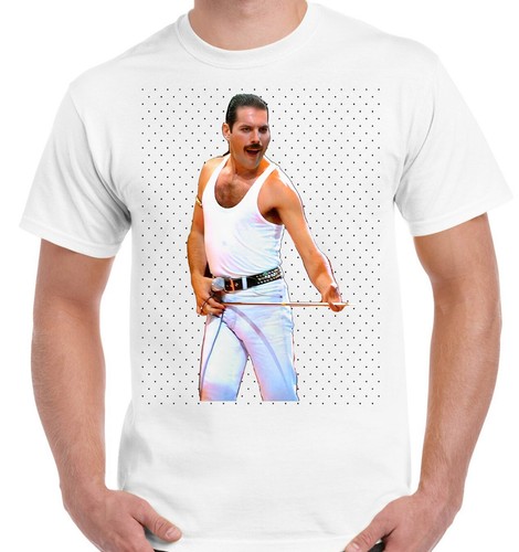 Freddie mercury queen - mercury, white