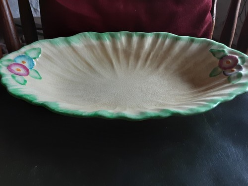 Antique crown ducal oval dish - crown,