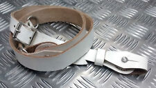 Genuine Vintage Military White Cross Over Sam Browne Strap Leather - NEW