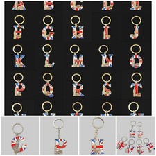 Alphabet Keyring Name Initial Letter Keychain A to Z Souvenir UK Landmark Gift
