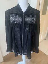LADIES ZARA LACE JACKET BLACK SIZE SMALL BNWOT