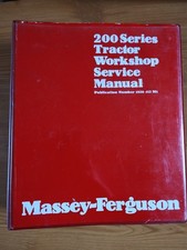 Original Massey Ferguson 200 Series Tractor Workshop Service Manual 1856 413 M1