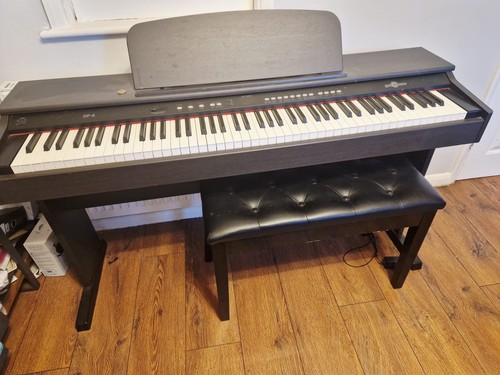 Piano with stand and seat - , in