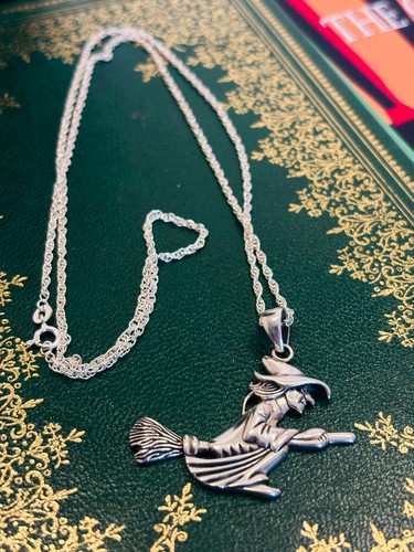 925 silver 42x32mm witch - silver,