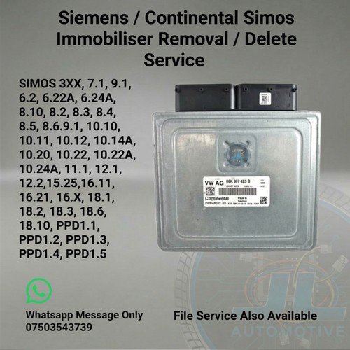 Simos engine ecu immo off - simos,