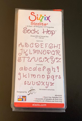 Sizzix sizzlets sock hop set - sizzix, 9