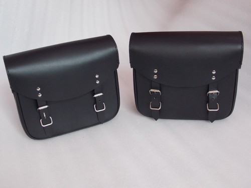 Genuine leather saddle bag - leather,