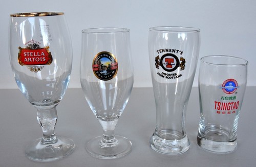Beer glasses tsingtao - x4,