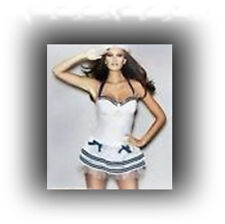 Ann Summers Harbour Sailor Dress Halloween Fancy Sexy Costume Set s 10 12 NEW