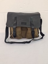 Belstaff Leather And Canvas Messenger Satchel