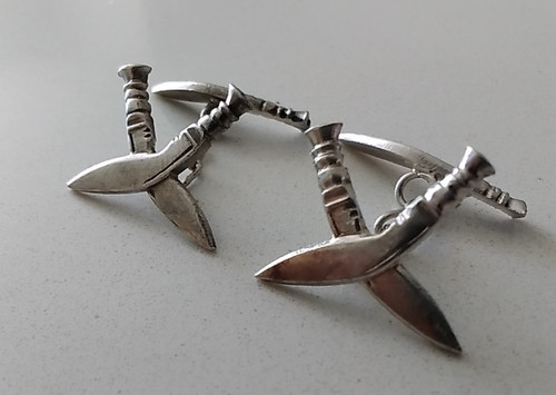 Solid silver gurkha kukri - solid,