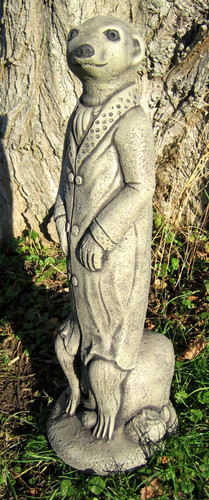 Funny meerkat stone garden - meerkat,