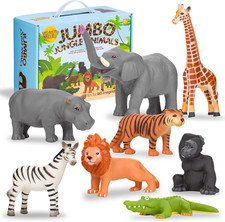 Set of 8 Jumbo Safari Animals
