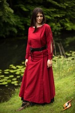 Medieval Priestess Red Dress