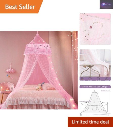 Elegant pink lace hanging - pink,