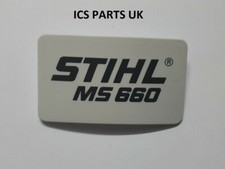 GENUINE STIHL MODEL PLATE MS