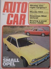 Autocar magazine 30/8/1973