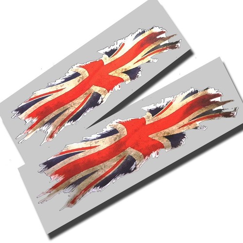 British union flag - , torn