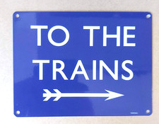 Metal Sign Railway To the